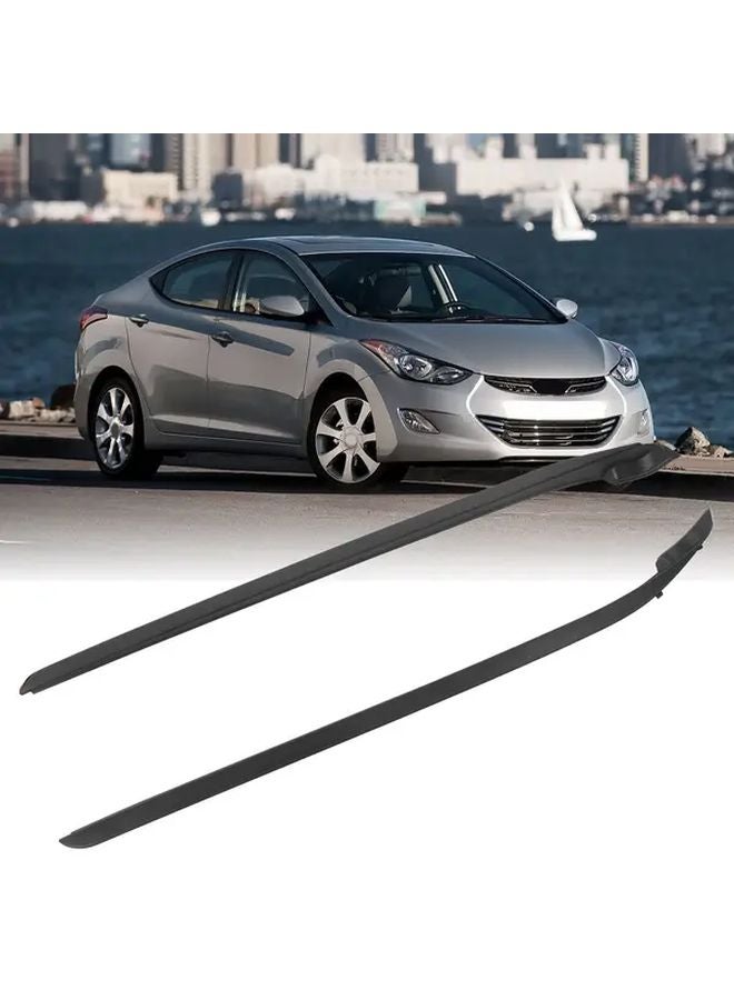 قطعتان غطاء زخرفة إطار الزجاج الأمامي لهيونداي إلنترا آي30 2008 2009 2010 2011 - Image 1